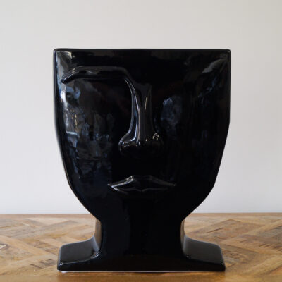 Black Face Vase