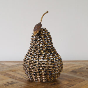 Metal Twisted Pear Deco