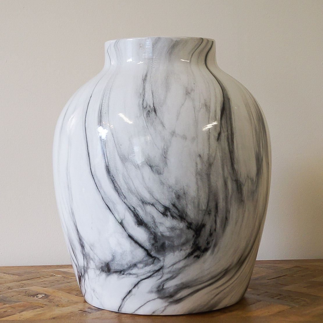 Marble Effect Large Vase Charlotte's Interiors