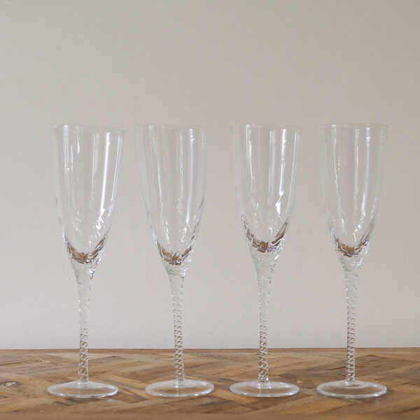 Set of 4 Champagne Flutes