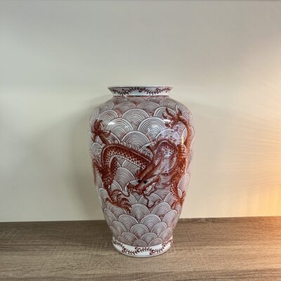 Red Dragon Vase