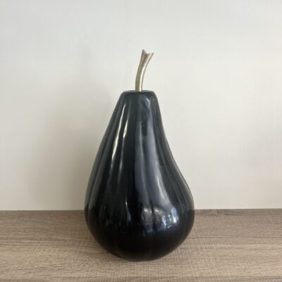 Large Glass Black Pear